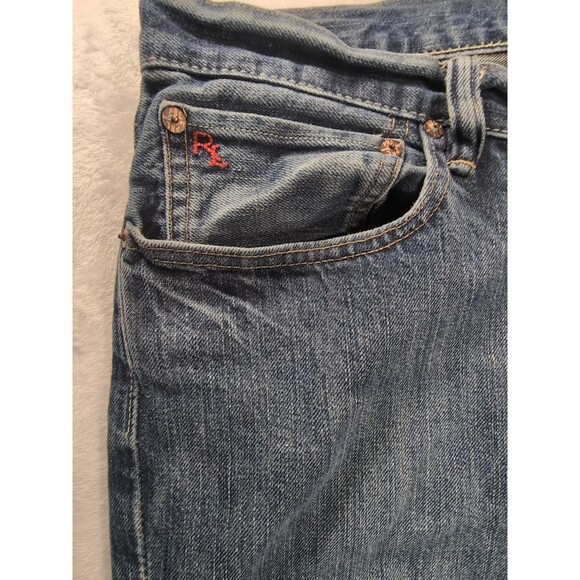 Polo Ralph Lauren Jeans RL Slim  381 Straight Mens 35x32 Denim Medium Wash - Picture 5 of 16